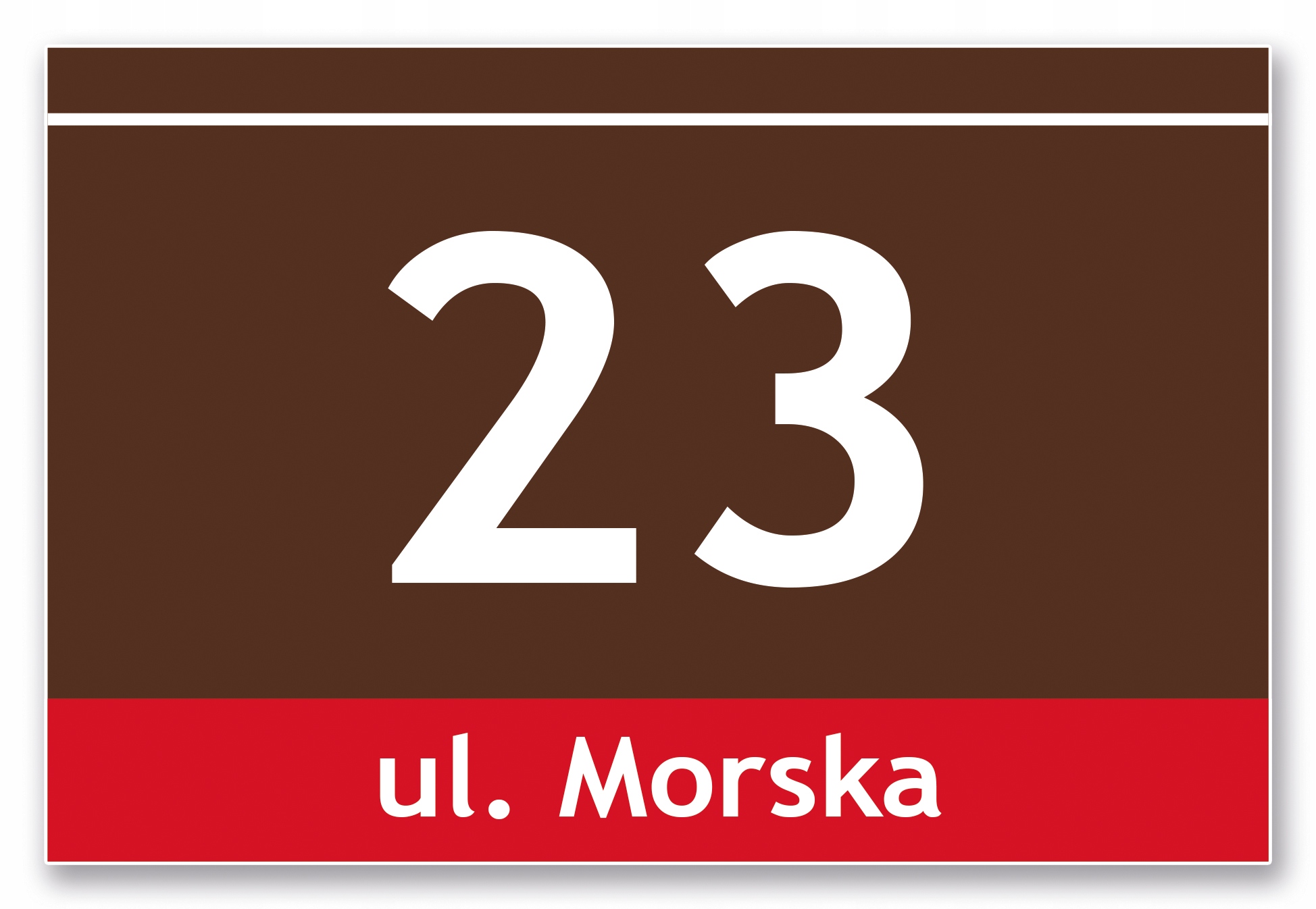 TABLICZKA ADRESOWA na dom ALUMINIOWA 30x20 premium