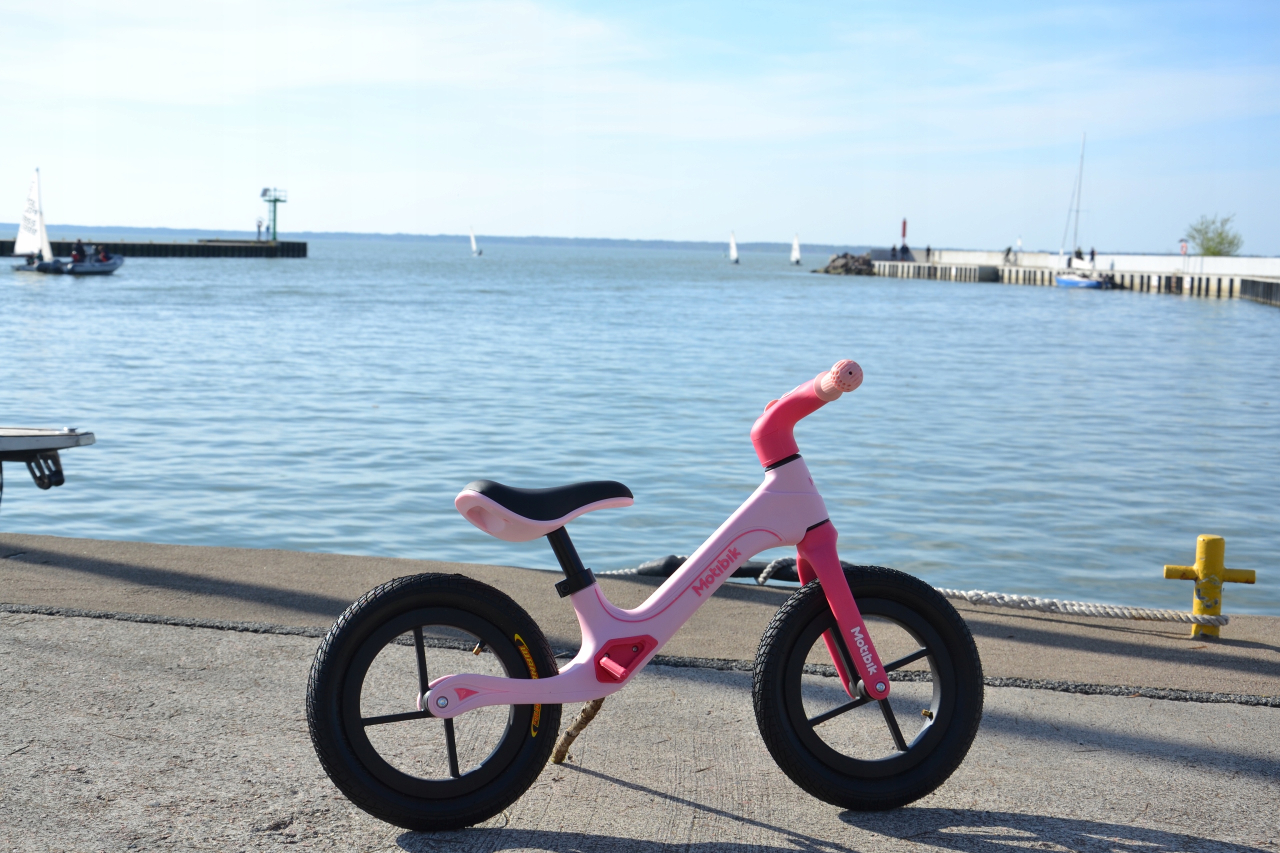 Różowy rowerek biegowy dziecięcy Lenny-05 Jeździk Kolor różowy