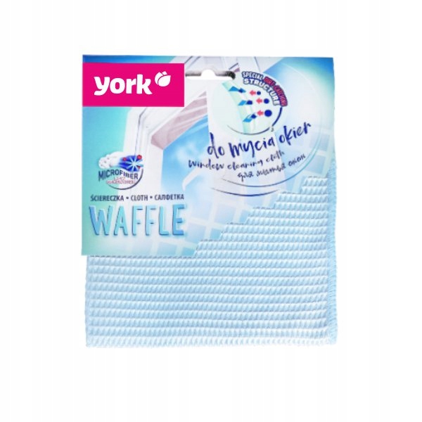 Levně 10 x York, Utěrka z mikrovlákna na okna Waffle