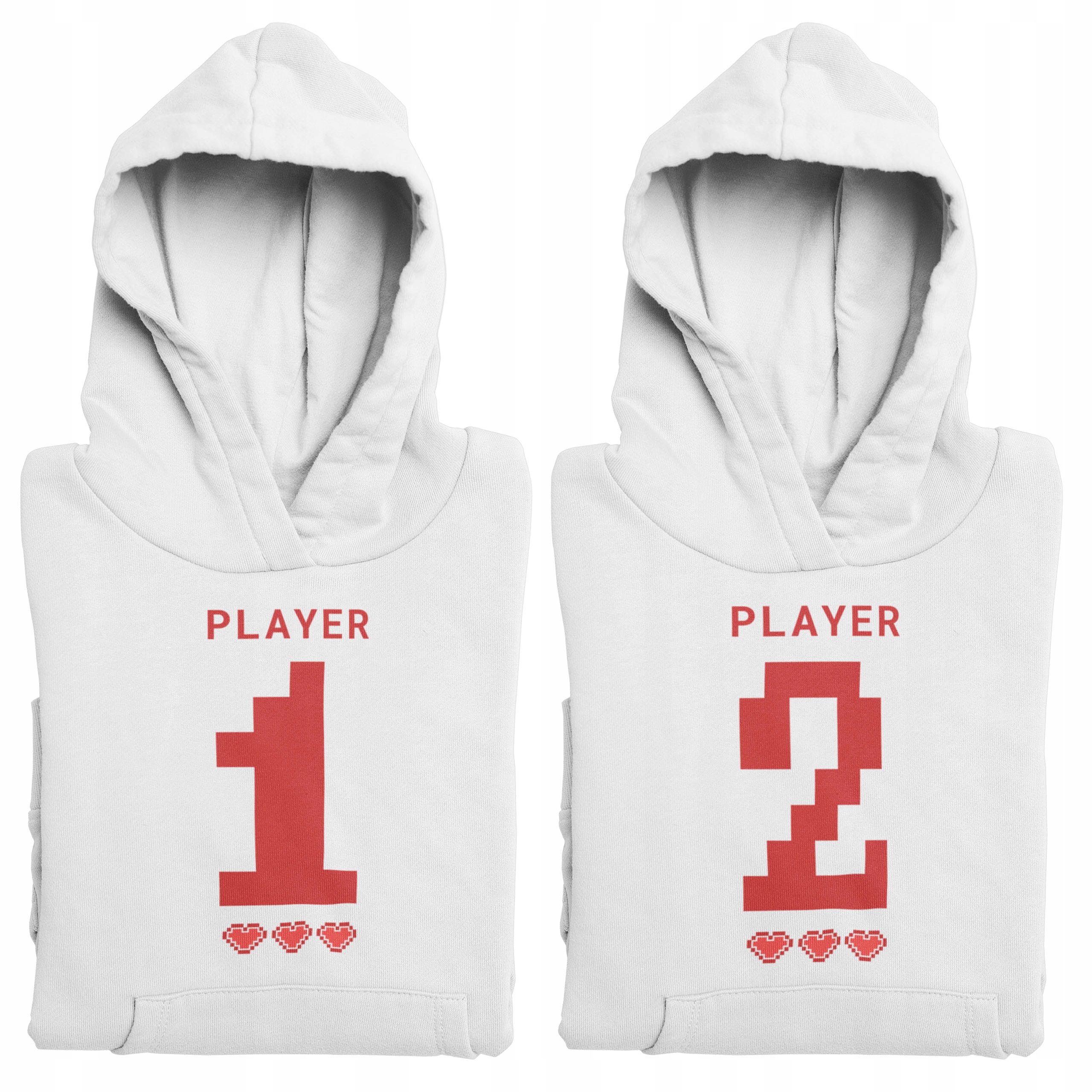 Set Mikiny S Kapucí Pro Dárek Player 1 a 2