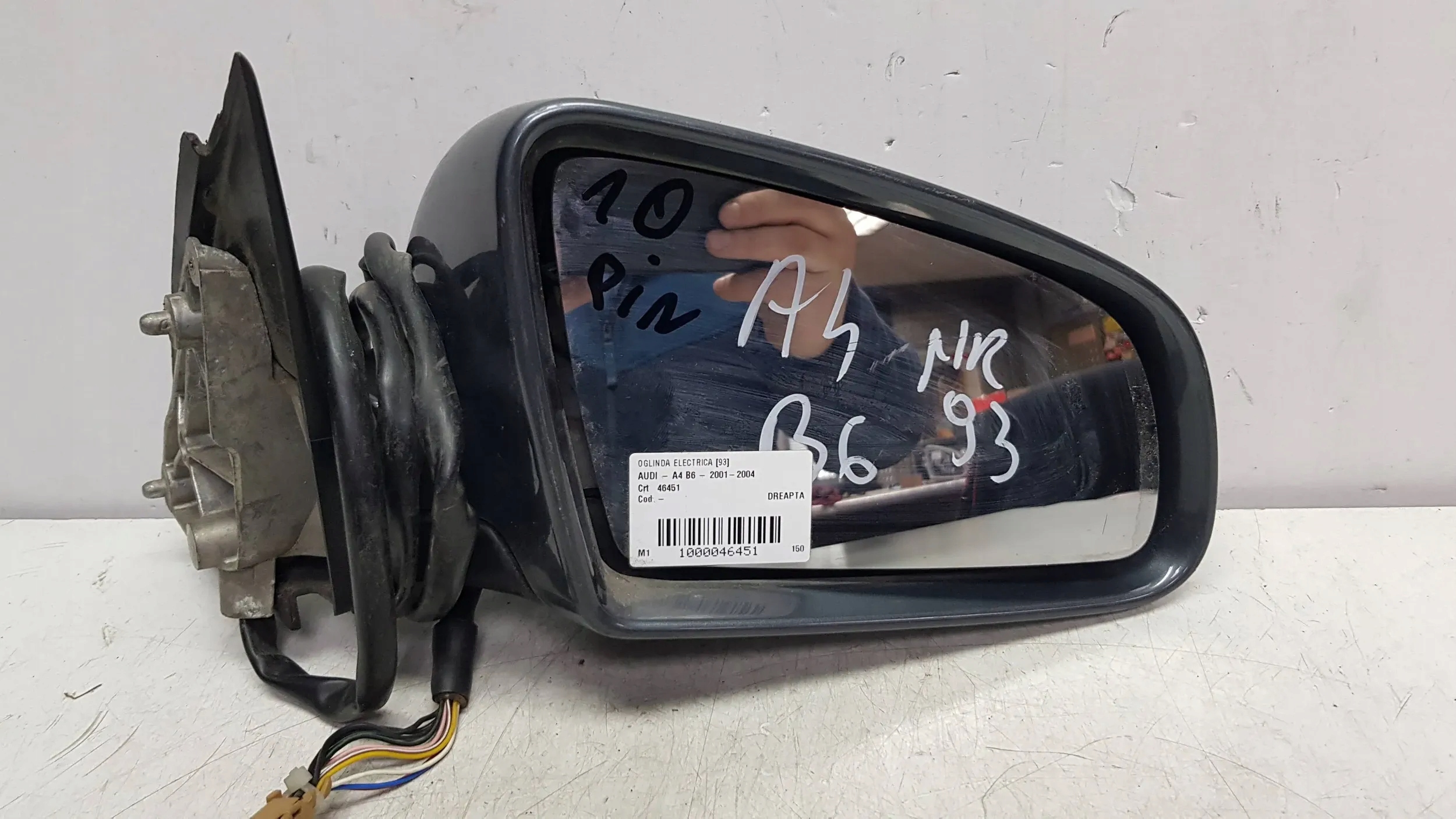 mirror right Audi A4 B6 01- 10PIN