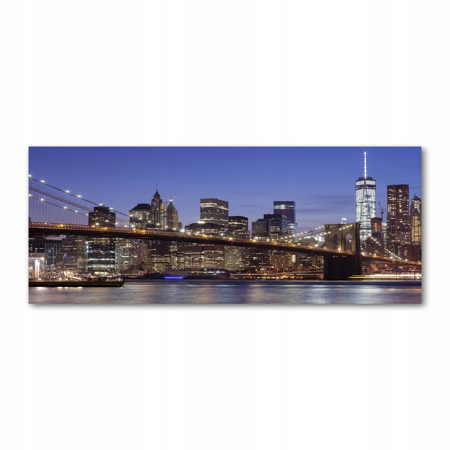 

Foto obraz akryl zdjęcie Manhattan nocą 125x50 cm