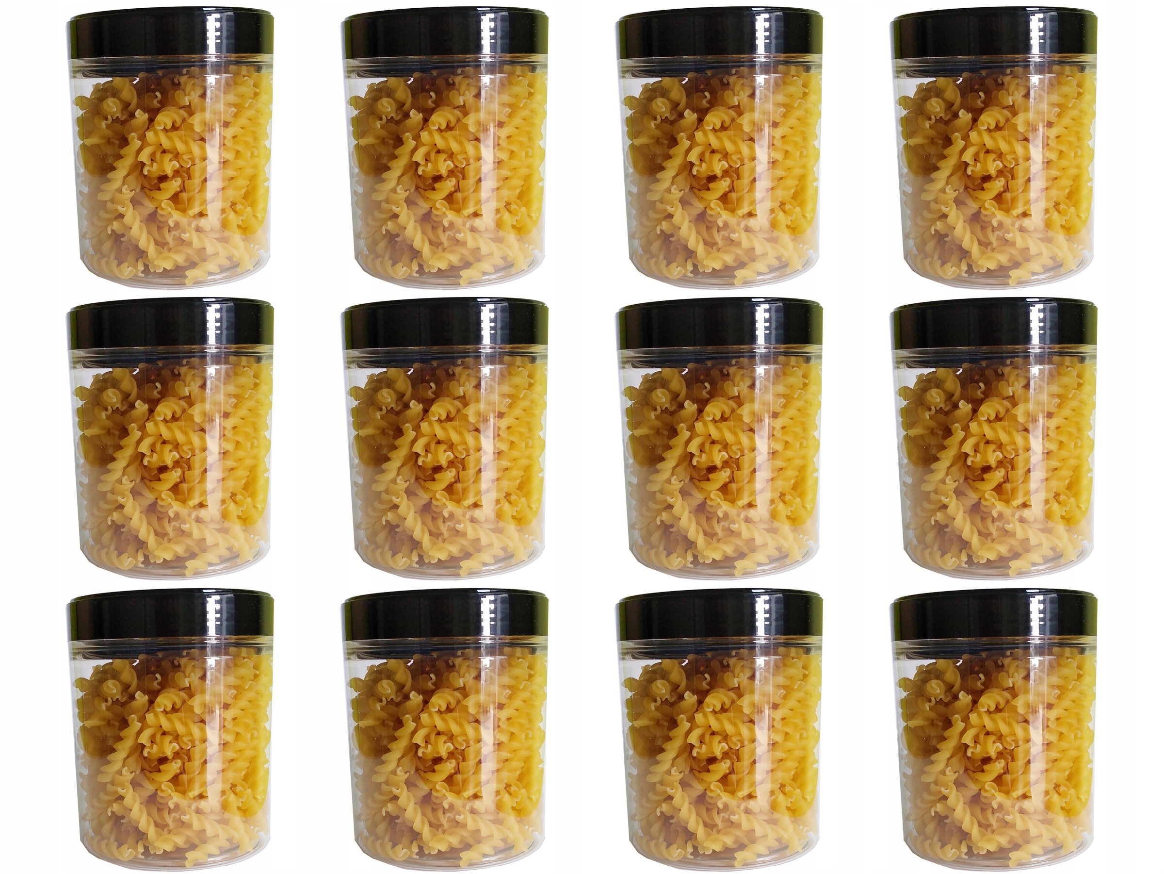 

12x Pojemnik słoik 0,5L na makaron płatki 500mlPET