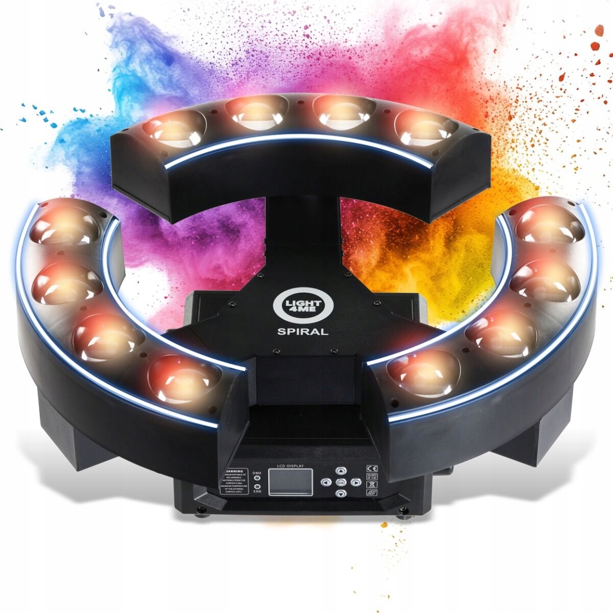 Pohyblivý Led Scenický Osvětlovací Efekt DMX 12x20W Rgbw Led 4v1 LIGHT4ME