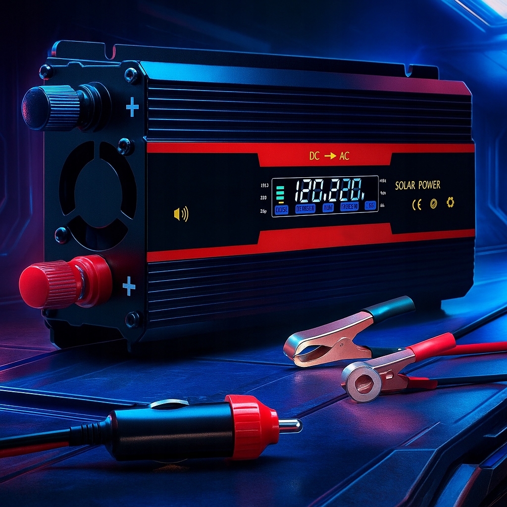 Měnič 2000W DC 12V 24V Invertor Na Ac 220V S Obrazovkou Pro Auto