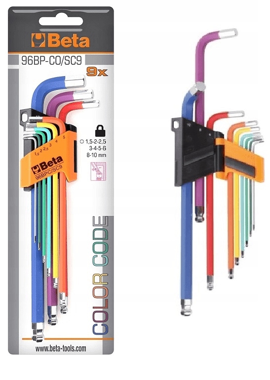 

Klucze Trzpieniowe Beta 96BP-CL/SC9 Kolor Imbus