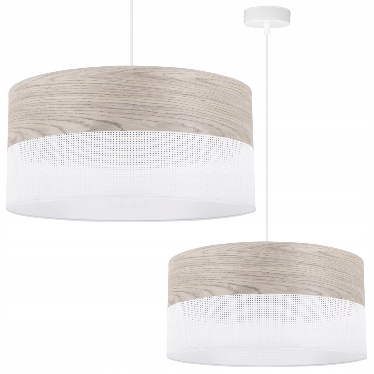 Lampa Wisząca Sufitowa Żyrandol Do Sypialni Salonu Nowoczesny Fornir Dębowy