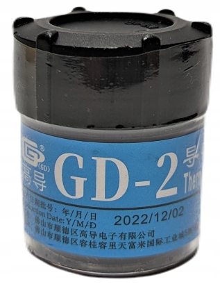 PASTA TERMOPRZEWODZĄCA GD-2 30g 7,5 W/mK SZPATUŁKA EAN (GTIN) 6943210200300
