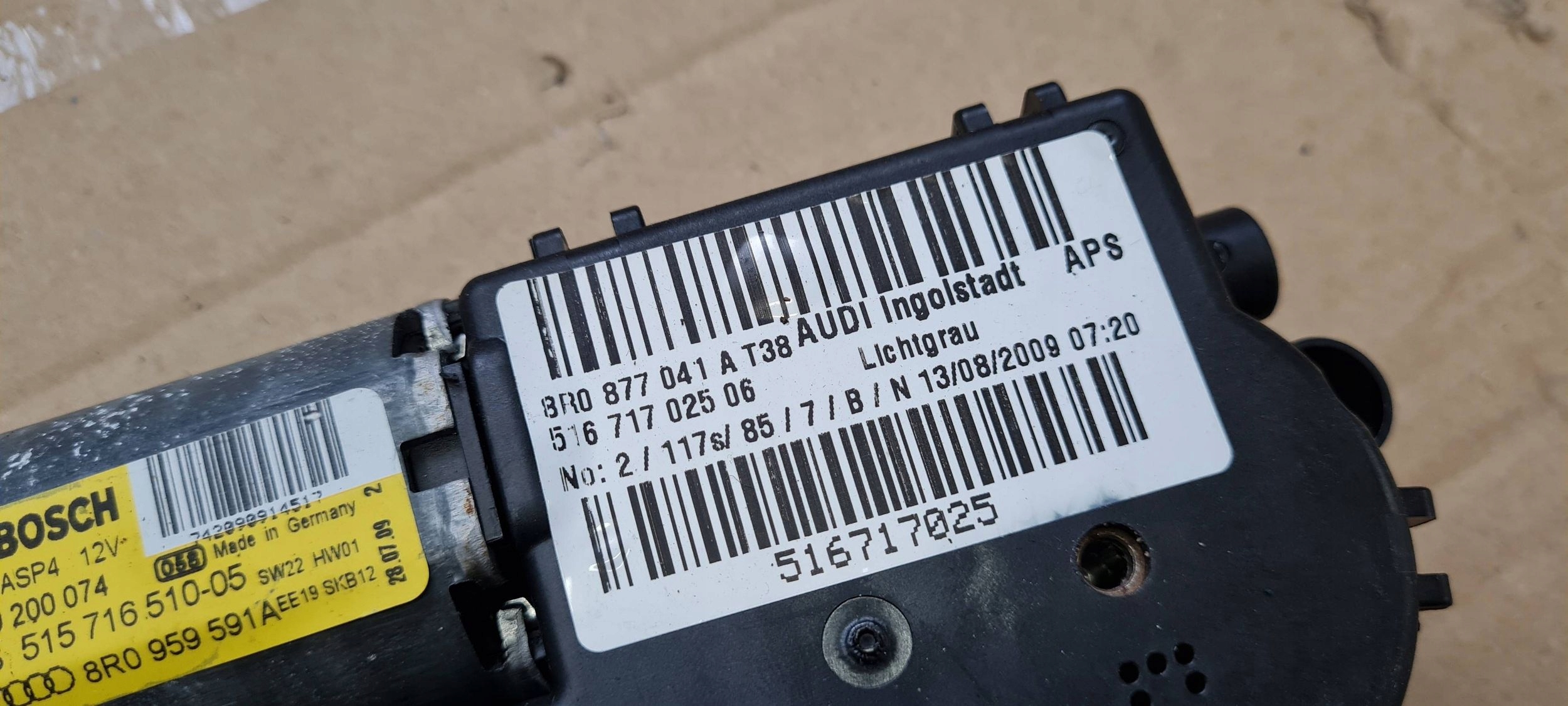 Q5 8R Motor Schiebedach SZYBER 8R0877041A