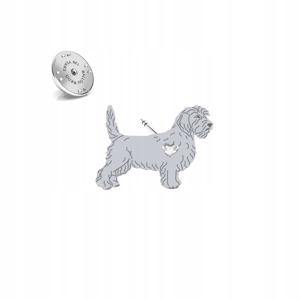Odznak Stříbrná Petit Basset Griffon Vendéen 925 Dárek Šperky Dedikace