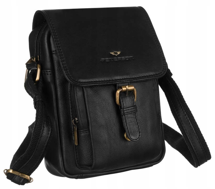 Kožená kabelka přes rameno pro muže přes rameno Peterson