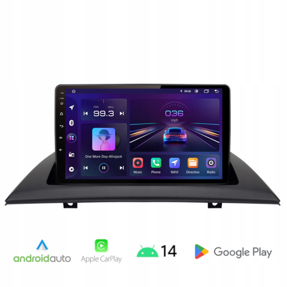 Android Bmw X3 E83 bezprzewodowy Carplay Android Auto Wi-Fi 2+32 Gb