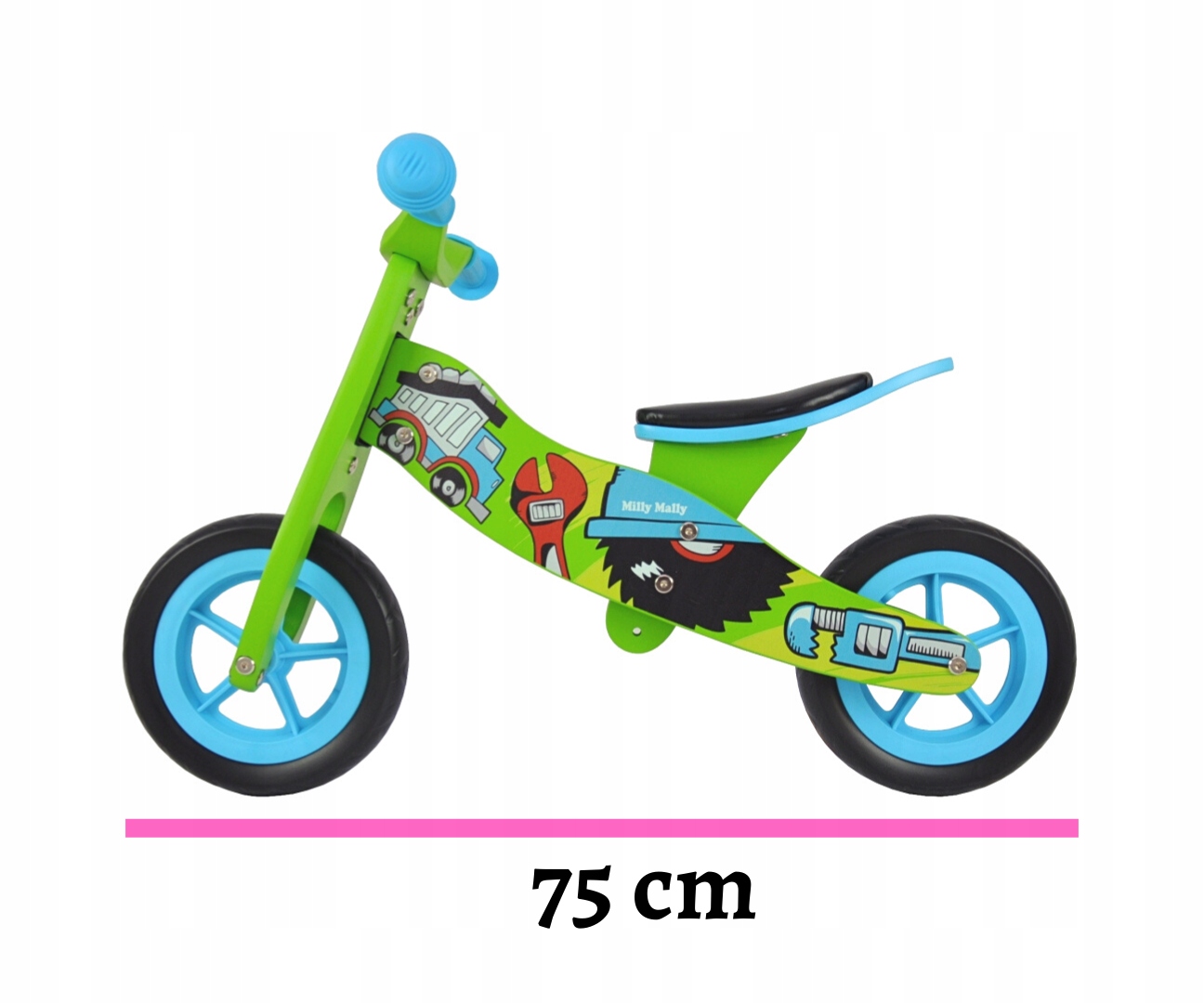 Rowerek Trójkołowy Biegowy Jeździk Pojazd Look 2w1 Kolor brązowy