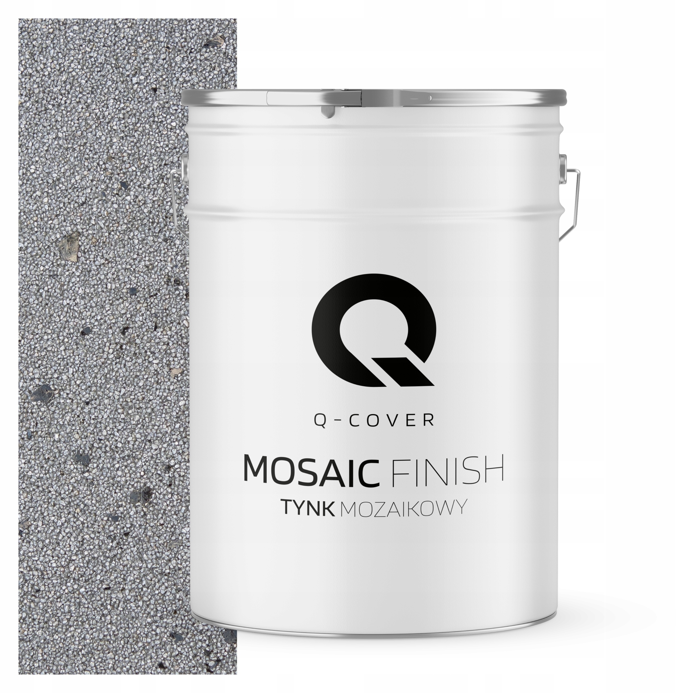 Mozaiková Omietka Mozaika 25 Kg Strieborná S Čiernou Sľudou M51 Ozdobná Prémiová Sľuda
