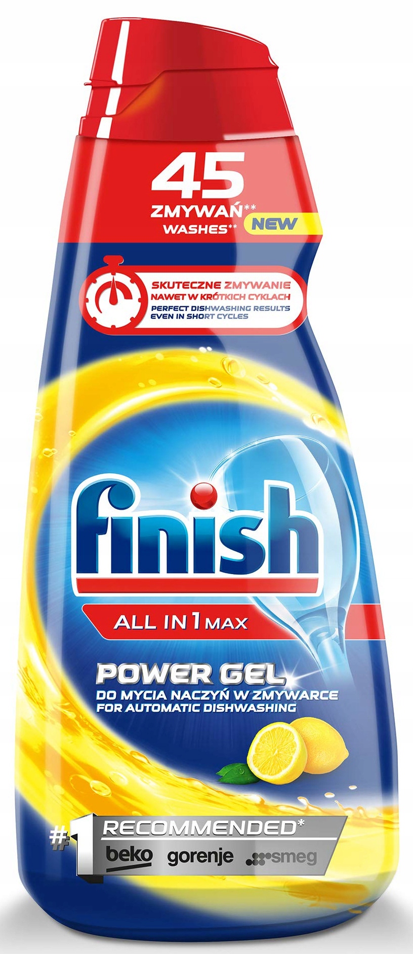 

Finish Żel All-in-1 Max Power Gel 900 ml lemon