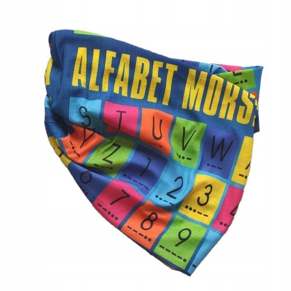 Chusta Wielofunkcyjna Alfabet Morse'a Haasta Komin Maska Szal Kominiarka Marka Inna marka