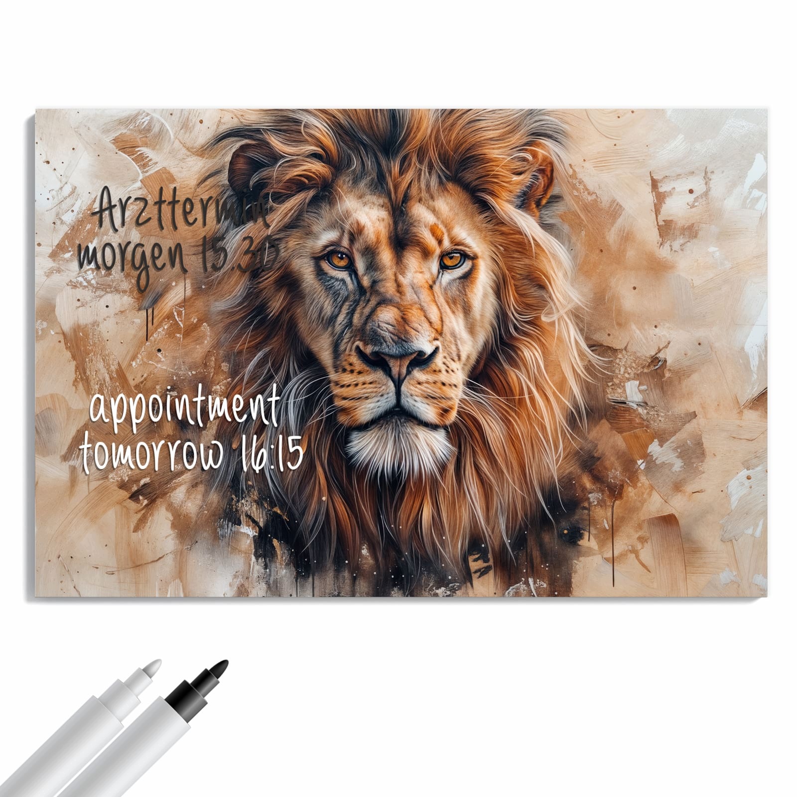 Magnetická tabule Lev Portrét 60 × 40 cm
