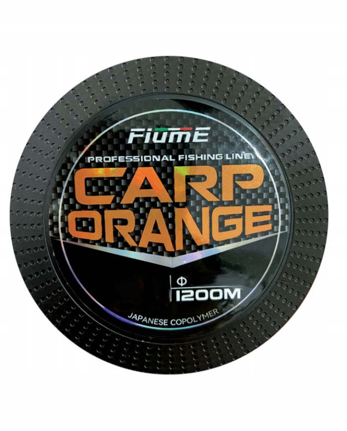 Żyłka Karpiowa Carp Orange Fluo Pomarańczowa 0,30mm 11,2kg 1200m Fiume
