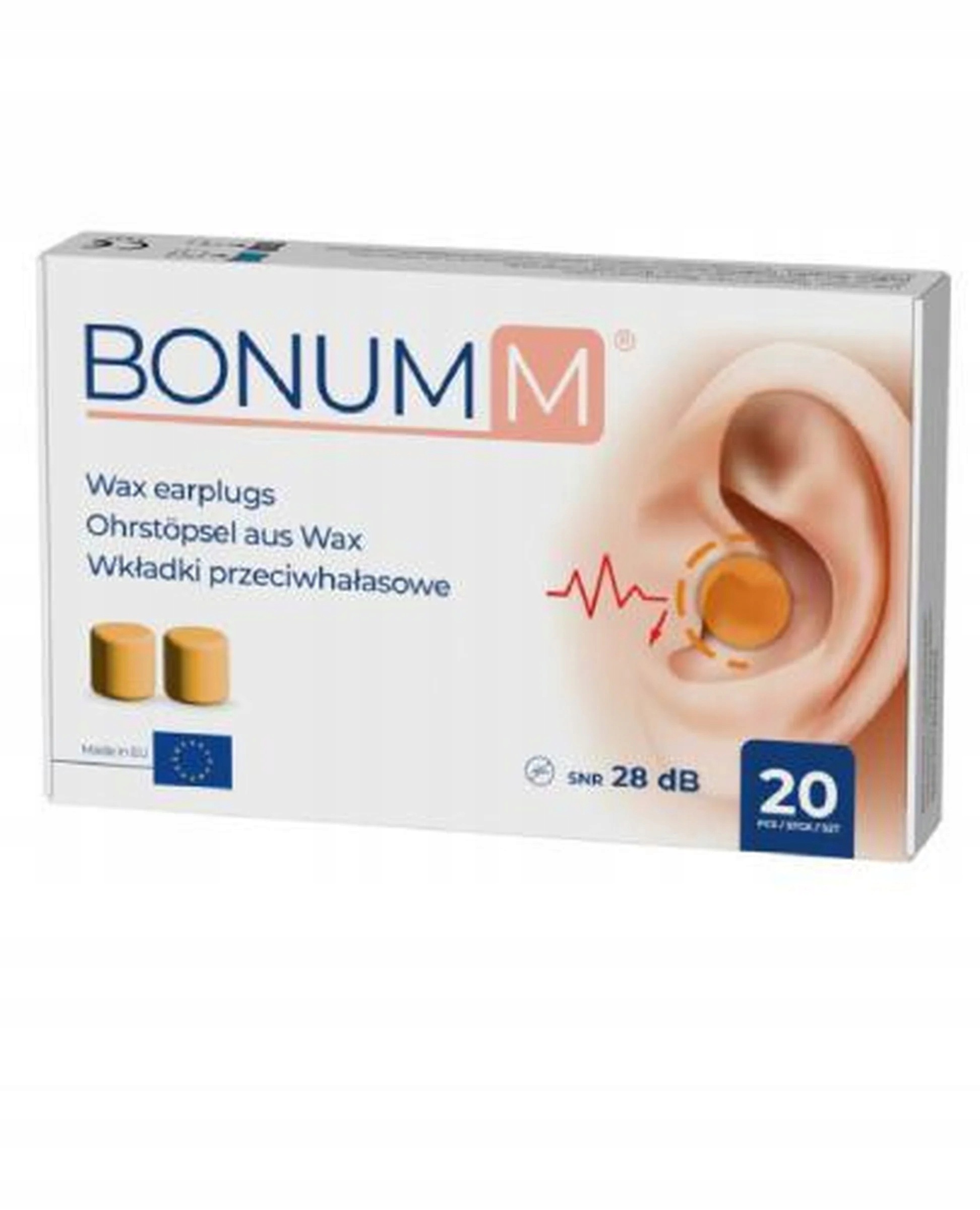 Bonumm Wkładki przeciwhałasowe 20 sztuk