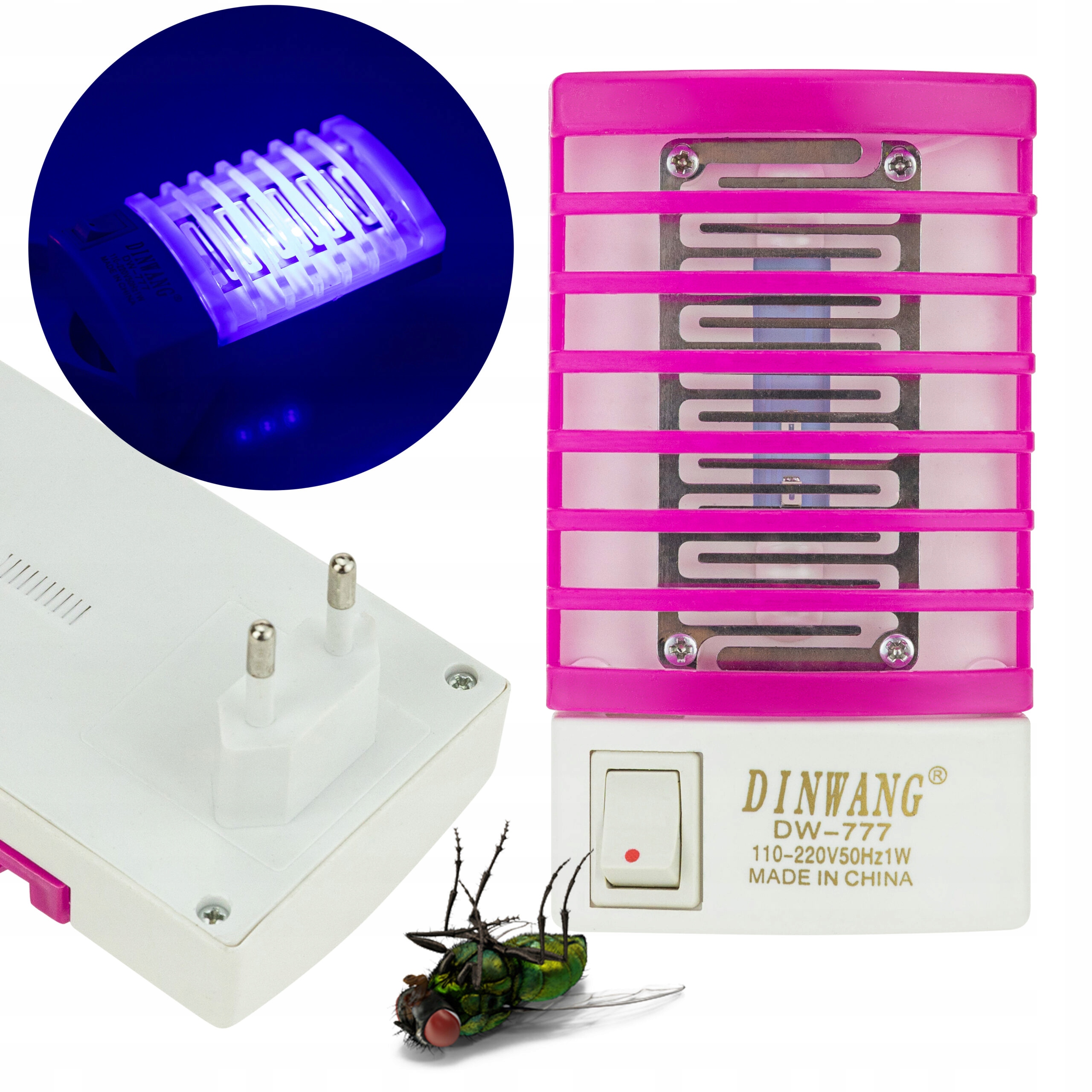 

Lampa Uv do gniazdka na komary owadobójcza 1W mix
