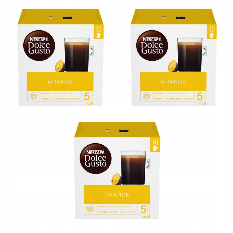 Nescafé Dolce Gusto Grande Kawa w kapsułkach 16 x 8,5 g 136g X3