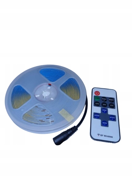 Led Pásek S Ovladačem 24V Cob 10W 480 Led IP67 4000K Role 5M