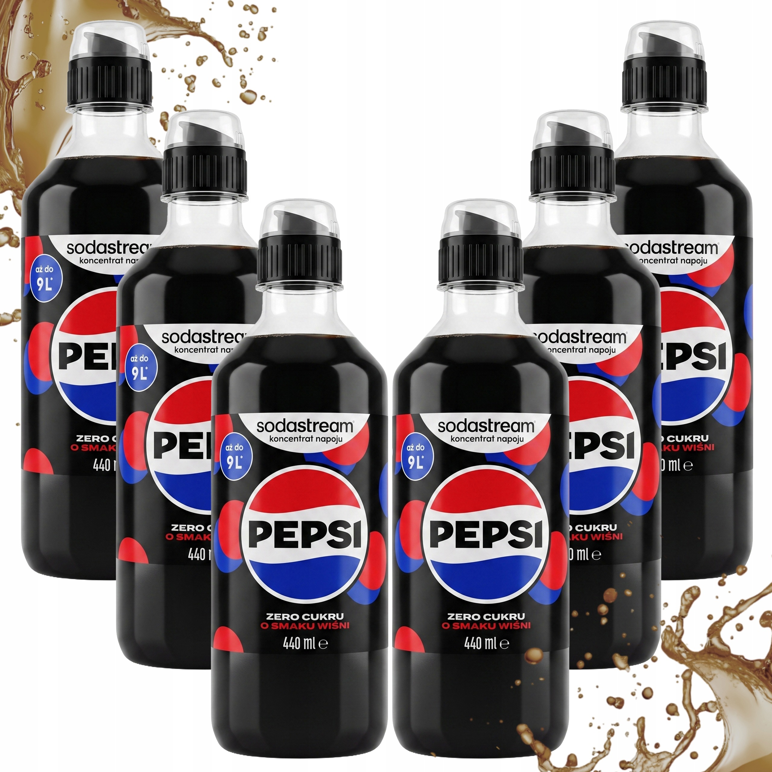 Koncentrát Sodastream Pepsi Max Višeň Na 9 L Nápoje 440 ML 6 kusů