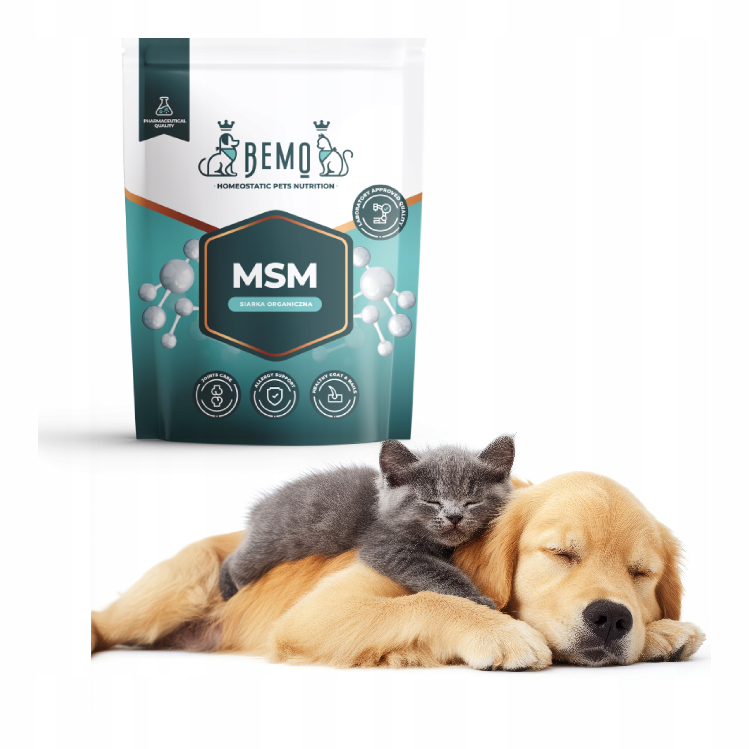 Levně Methylsulfonylmethan Bemo Msm 900 g pro kočky – doplněk stravy na kosti a klouby