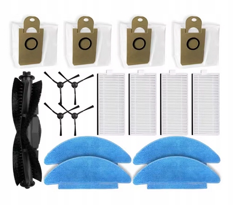 Szczotka główna boczna filtr worek mop nakładka do Robojet X-one 2 pro