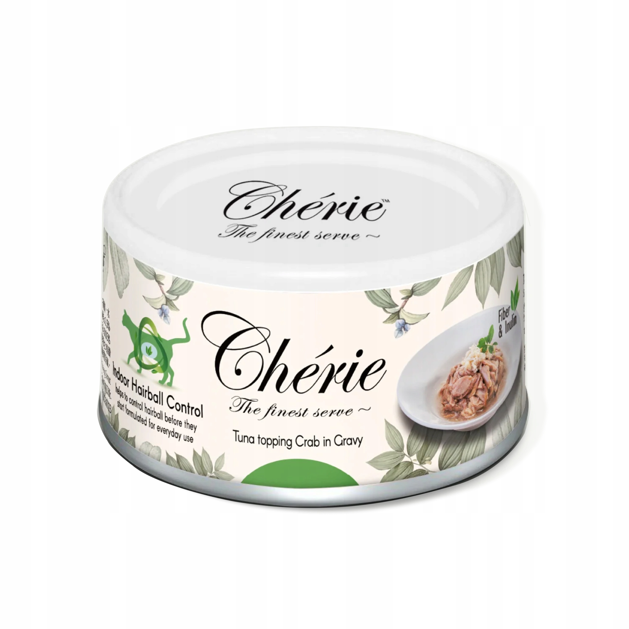 Chérie Premium Mokré krmivo pro kočky Tuňák Krab hairball ovládání 24x80 g