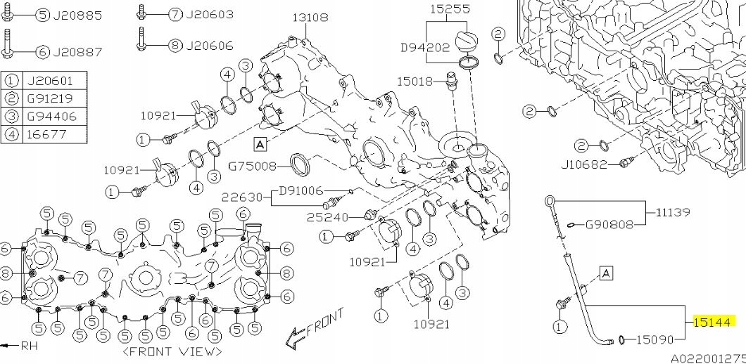 RURKA MIARKI OLEJU SUBARU IMPREZA FORESTER 2018