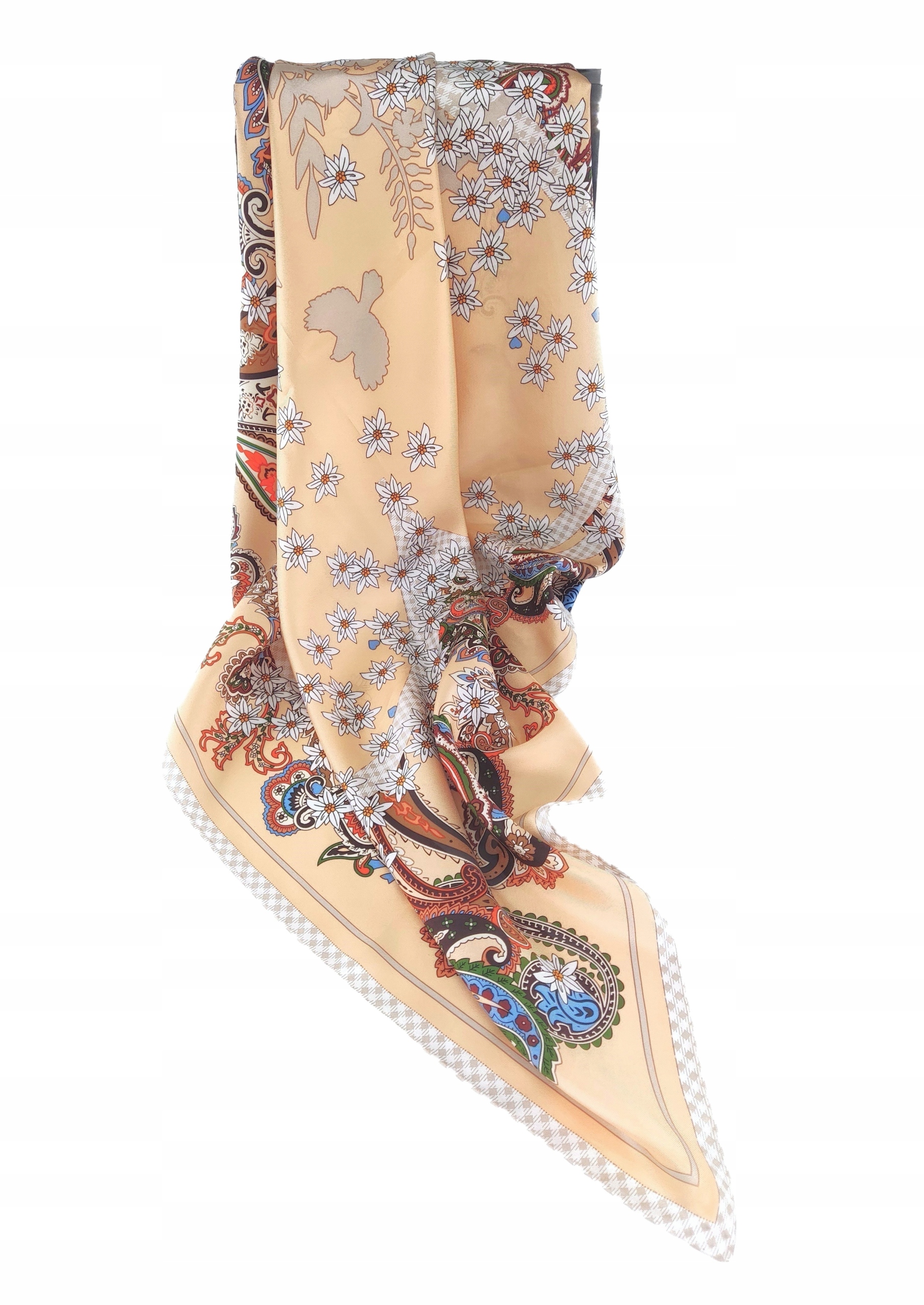 100% Hedvábný Značkový Šátek, Šátek, Prémiová Kvalita+