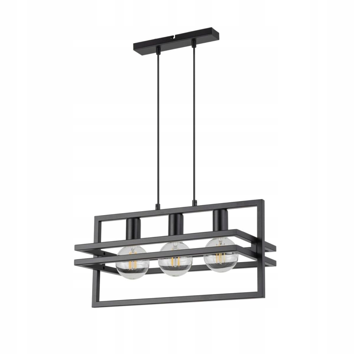 Loftová obdĺžniková závesná lampa bez tienidla Merci 3 32394 Sigma Lighting