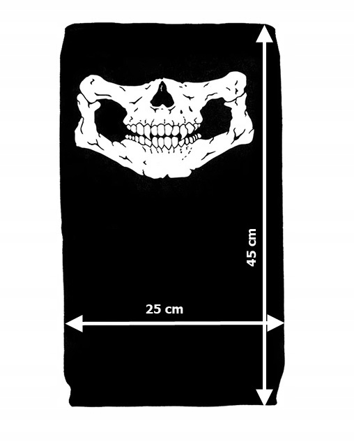 KOMIN CHUSTA MASKA OCHRONNA TWARZ BANDANA CZASZKA CZARNA Producent PROSPEED