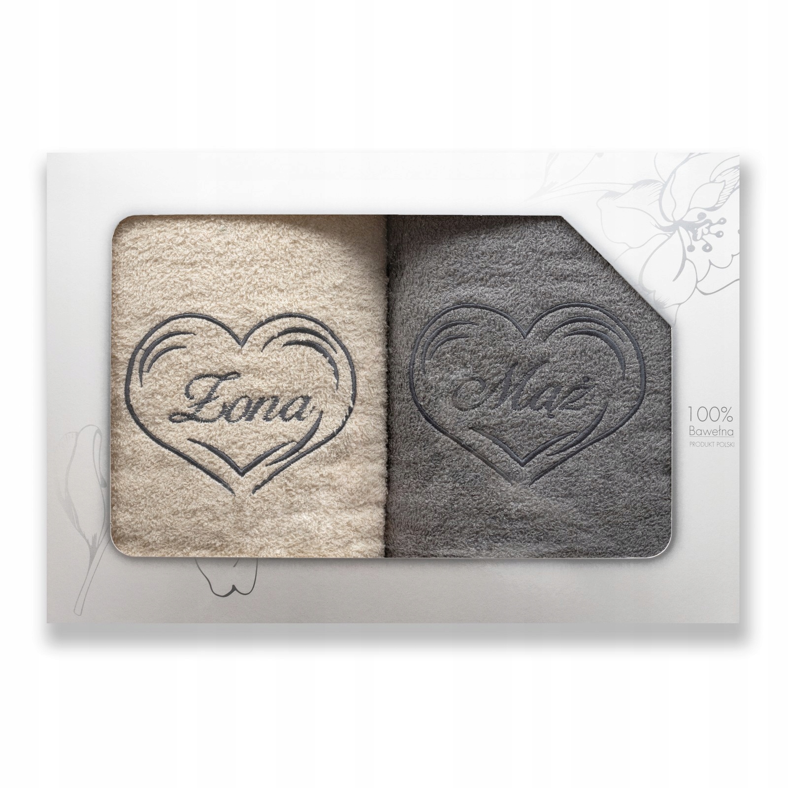 

Komplet Ręczników 2x 50x100 Bawełniane