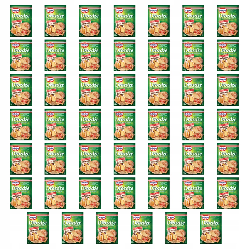 Dr. Oetker Instantní sušené pekárenské sušené kvasnice, přírodní, 14 g X48