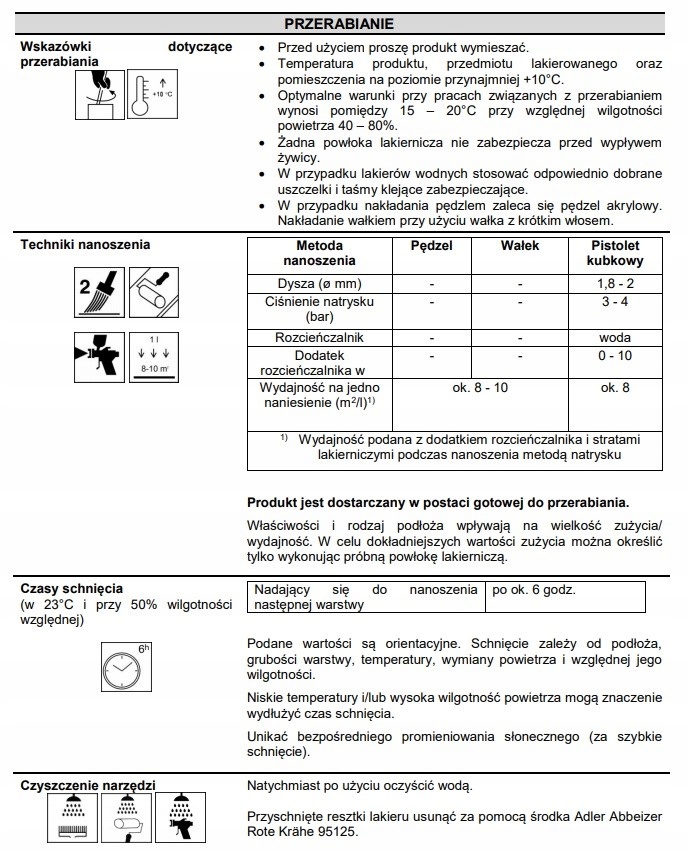ADLER VariColor 0,75L Biały (W10) Rodzaj wodny
