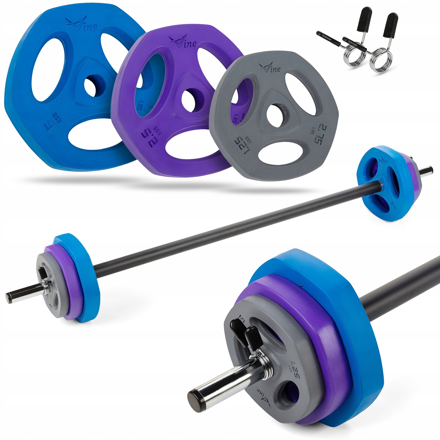 Sztanga Z Obciążenieniem Gryf Zestaw Do Body Pump 20 Kg Gymtek