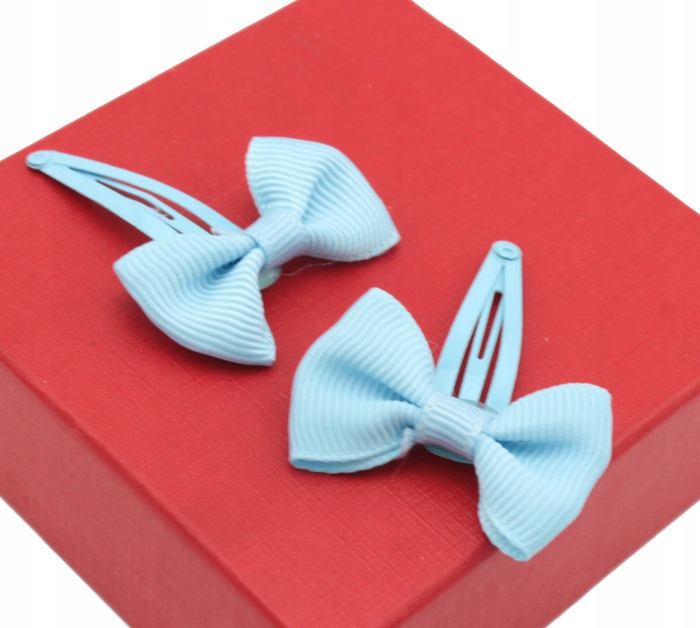 

Spinki Do Włosów Kokardki Błękitne 2 Sztuki