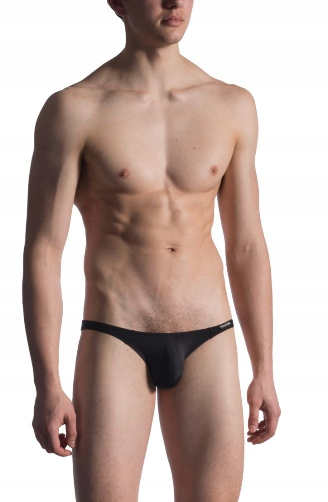 Slipy Manstore Černé Tanga Nízký Pas M800 S