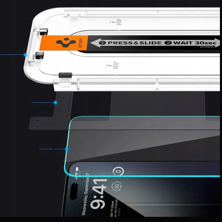 SZKŁO HARTOWANE SPIGEN GLASS TR EKRAN do APPLE IPHONE 15 PRO 2 SZTUKI HS Typ 2,5D