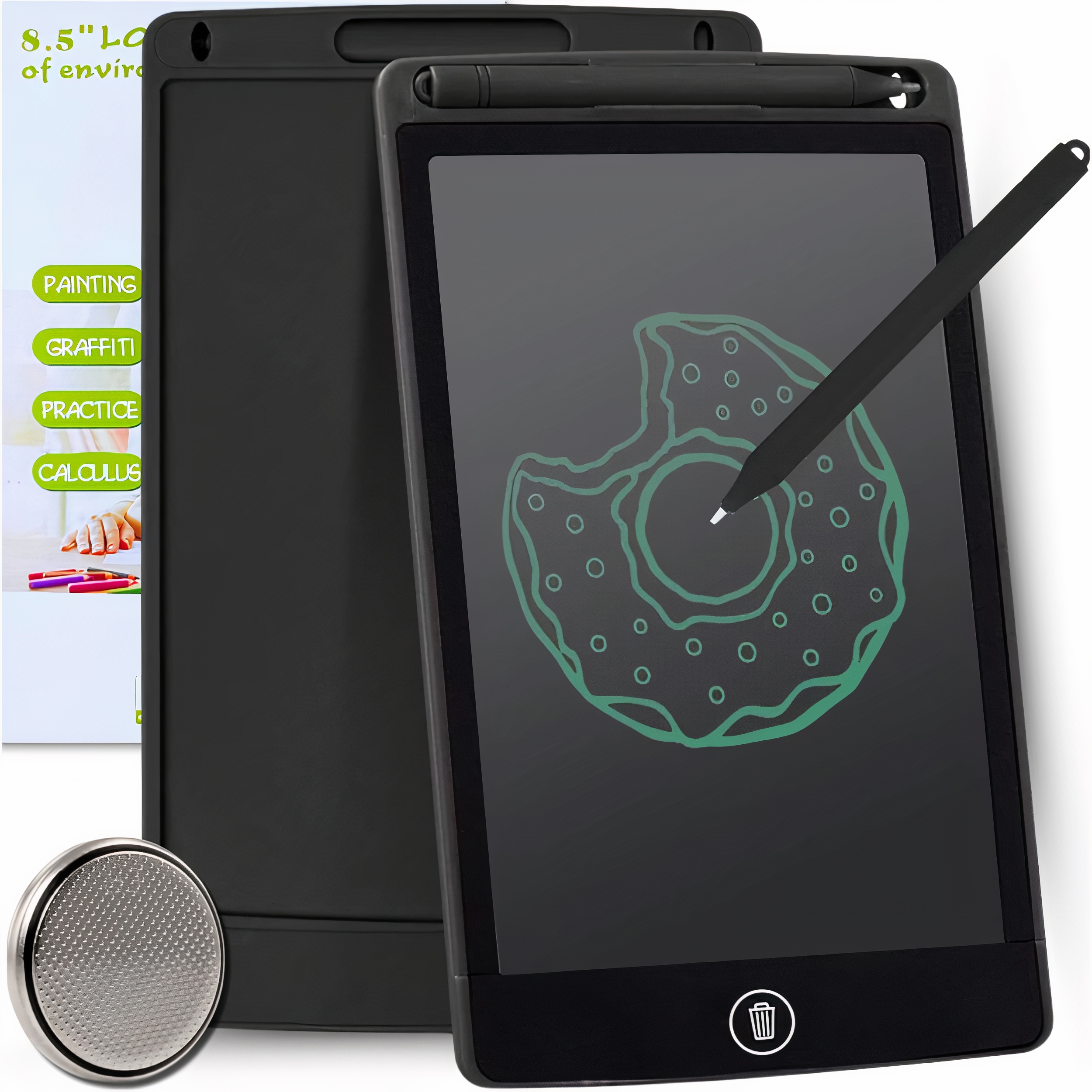 TABLET GRAFICZNY 8,5 CALA DO RYSOWANIA ZNIKOPIS TABLICA CZARNY NA PREZENT Stan opakowania oryginalne