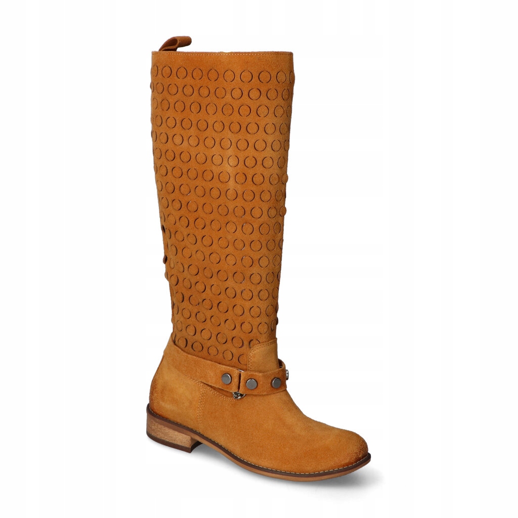 Kozačky Damiss DS-411 Camel velur 38