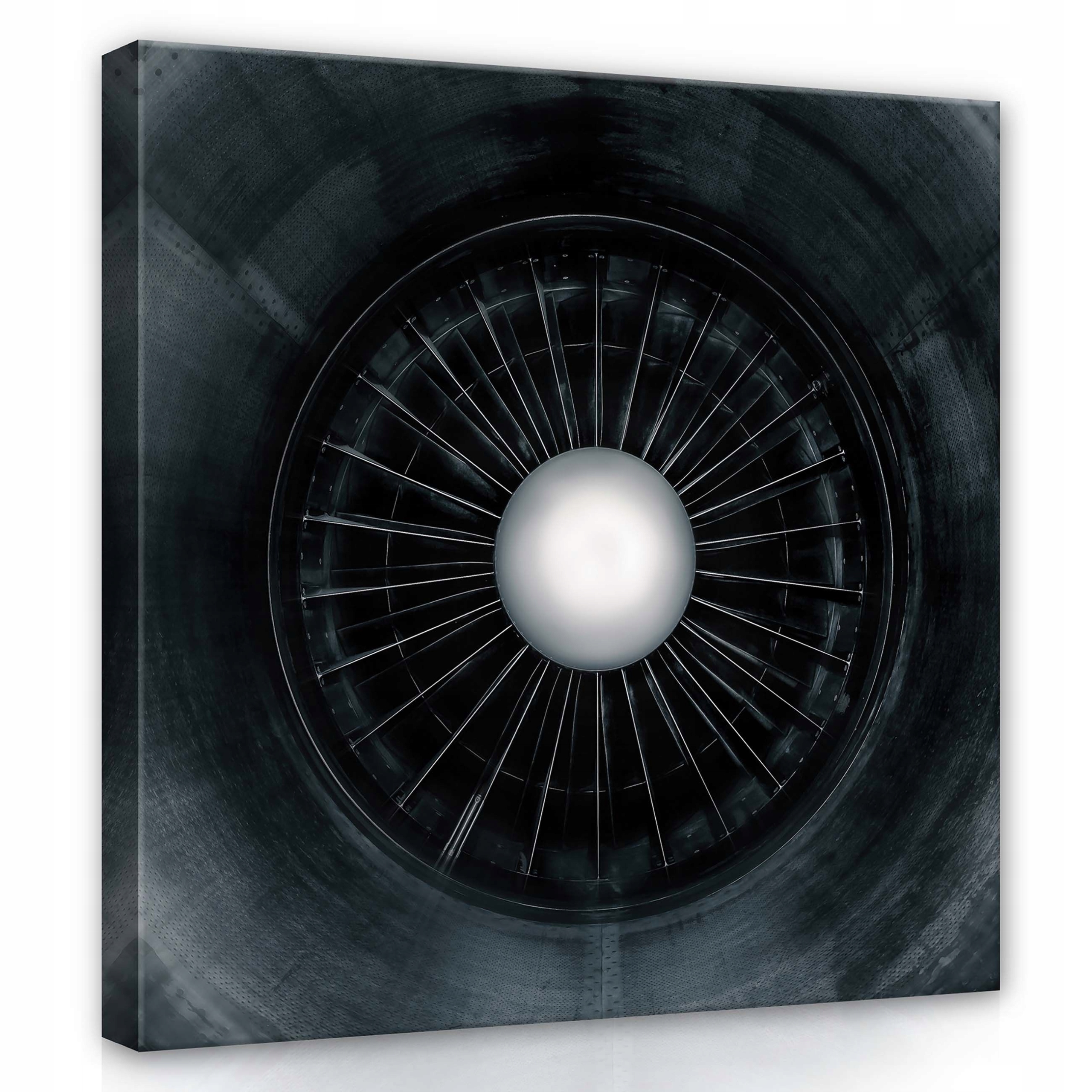 Obraz 80x80 Turbína motor letectví technologie kov inženýrství rychlost