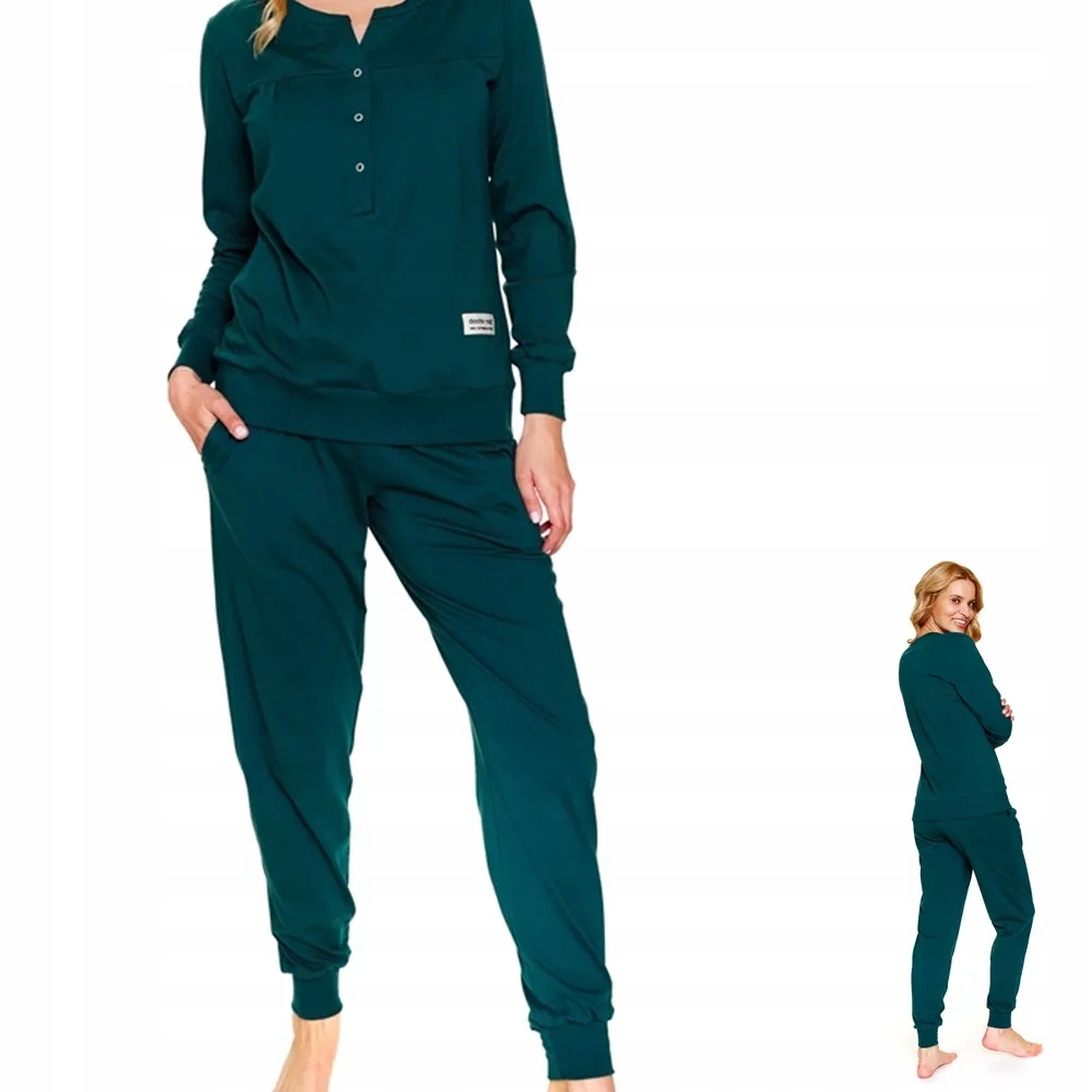 Kojící pyžamo Doctor Nap 4349 zelená XXL 44 Tmavě zelená