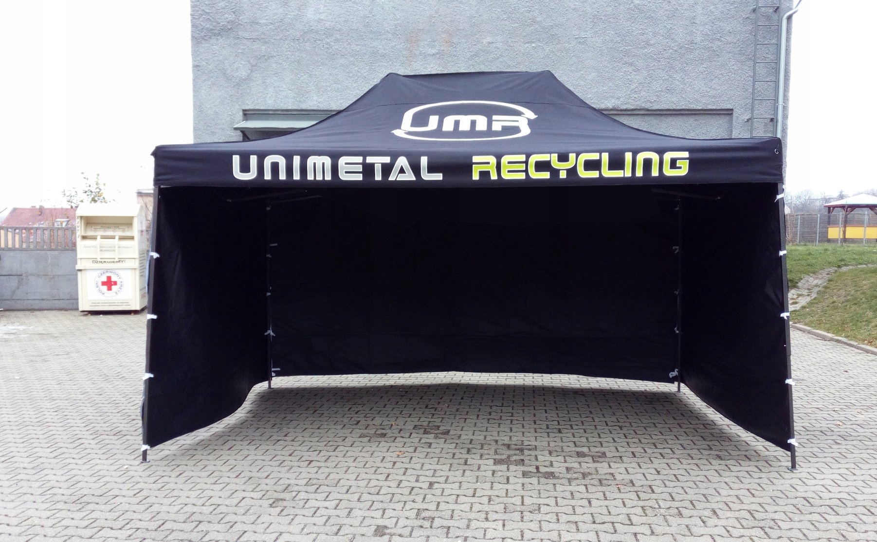 Namiot handlowy 3x4,5 ekspresowy DUŻO NADRUKU EAN (GTIN) 0698142749729