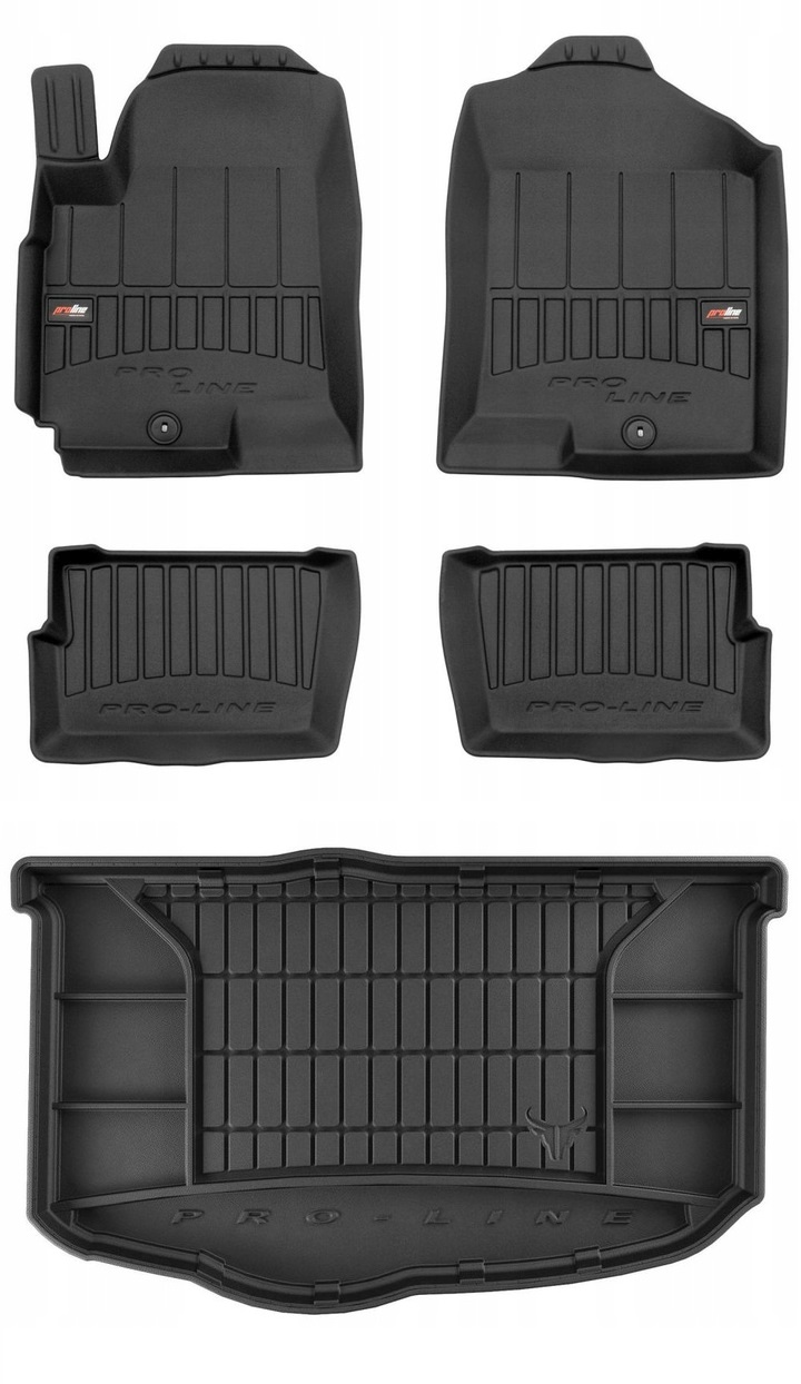Set 3D gumové rohože Kia Soul 1 M, L 2008-2013 d