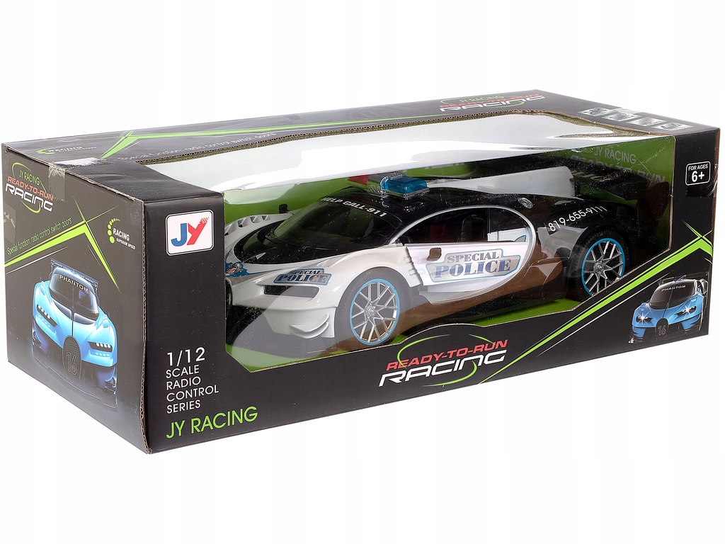 POLICJA RADIOWÓZ AUTO SPORTOWE STEROWANE Policyjne RC DRZWI Z PILOTA Bohater brak