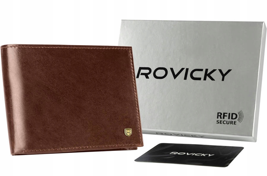 

Portfel Męski brązowy Rovicky N01-RVT Brown