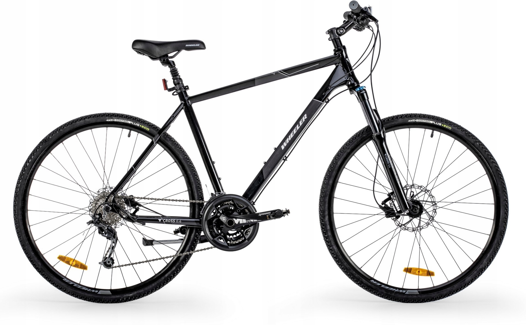 Rower crossowy Wheeler Cross 6.4 rama 56 cm koło 28 czarny Deore